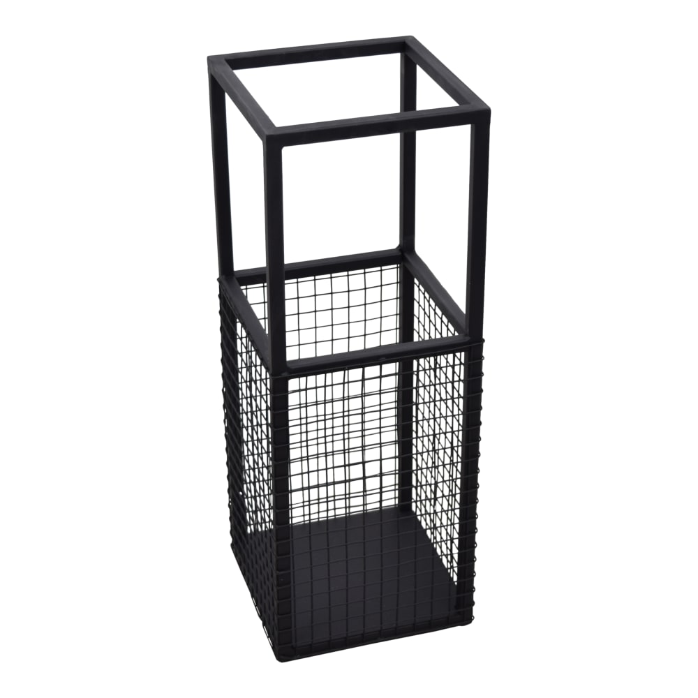 LOFT42 Schirmständer aus Metall, 50x18x18 cm, Schwarz Schwarz Metall