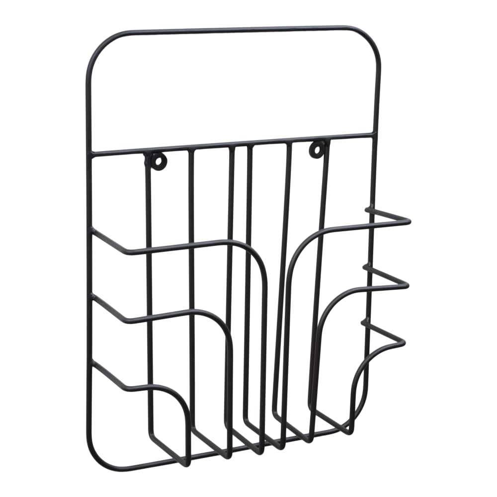LOFT42 Zeitschriftenständer aus Metall, 38x28x8 cm, Schwarz style industrial Schwarz Metall