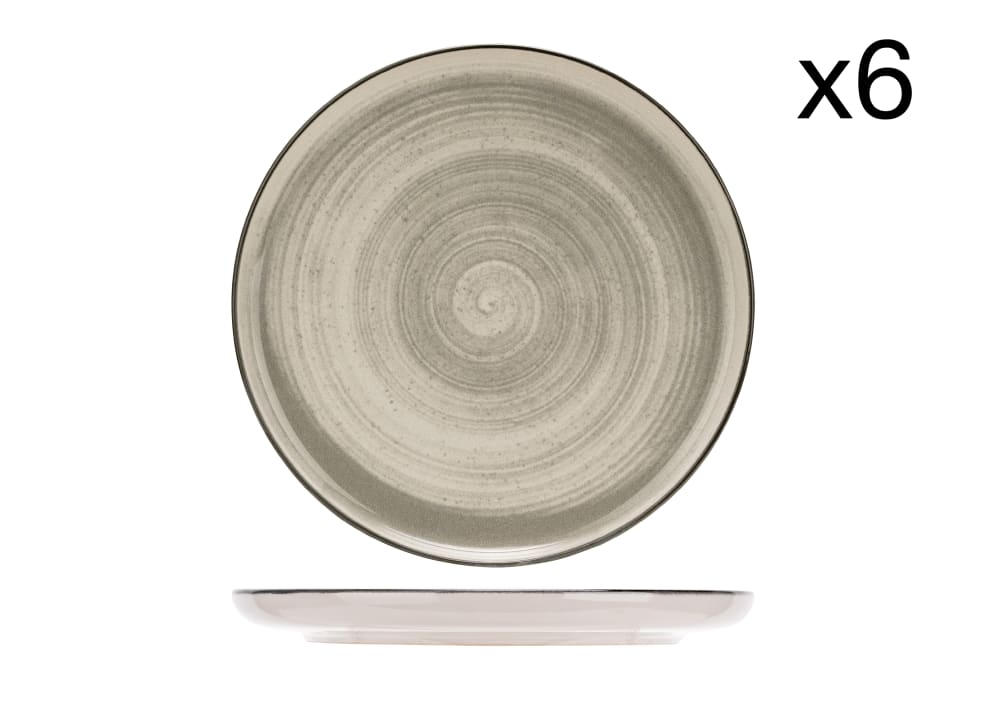 Lot de 6 assiettes plates