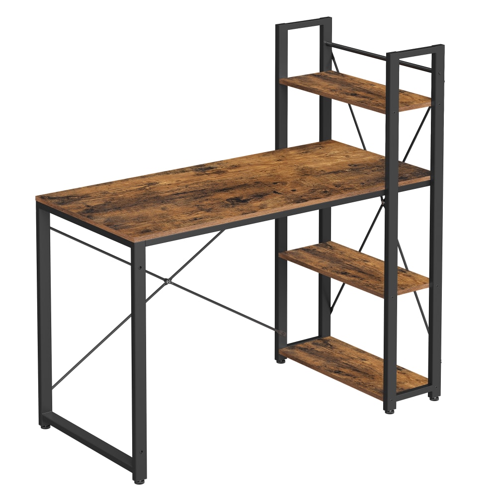 bureau avec étagères