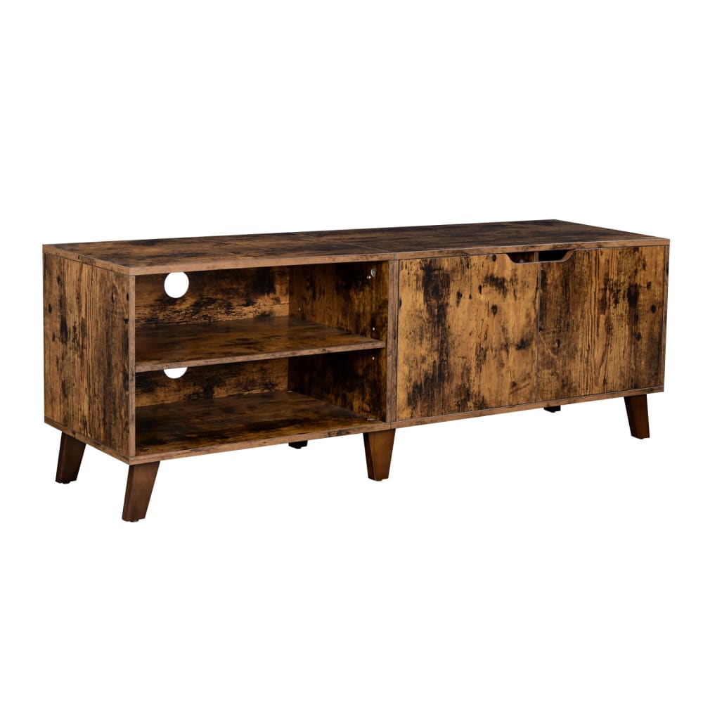 Meuble TV 2 portes effet bois