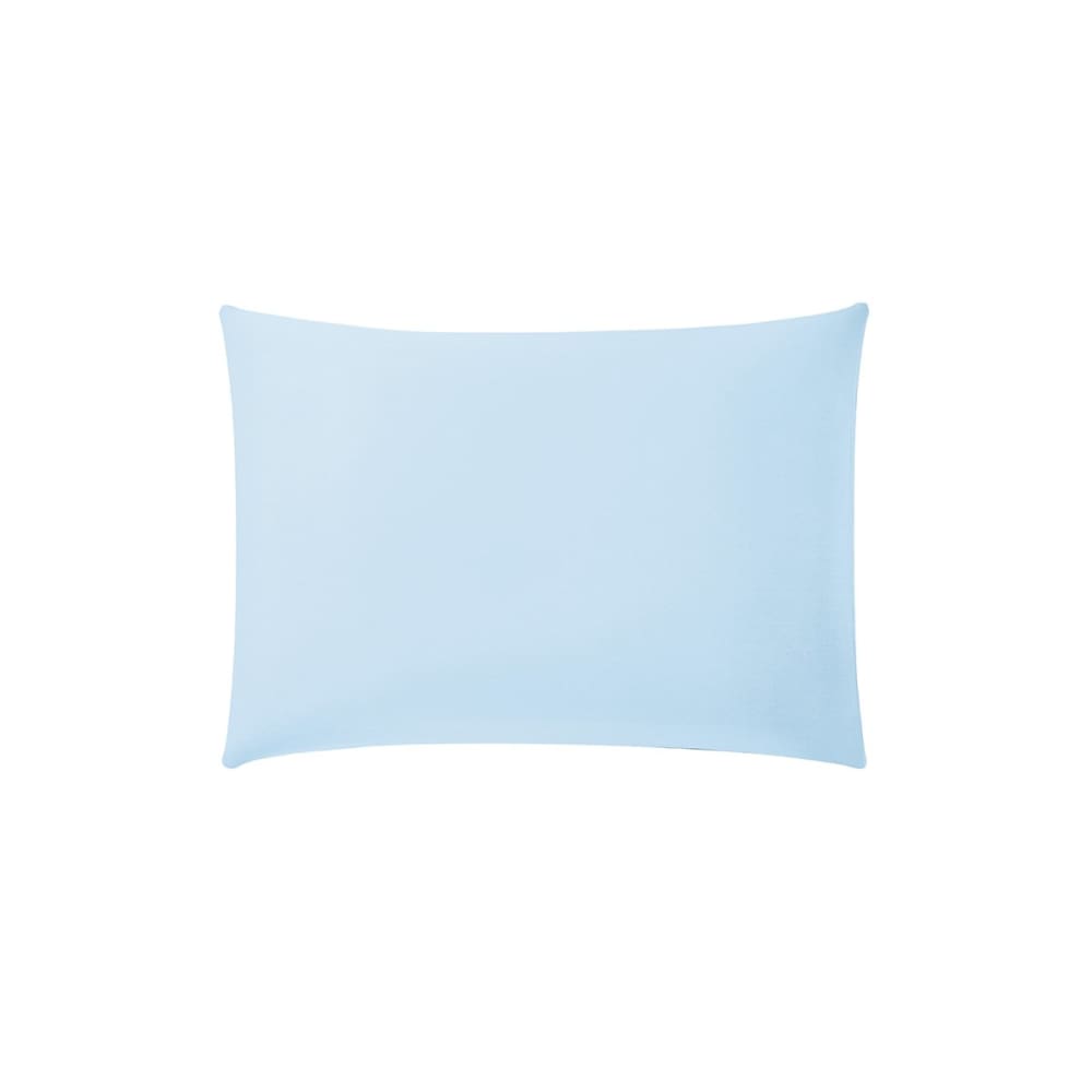 Taie d'oreiller sans volant coton azur 40x60 cm