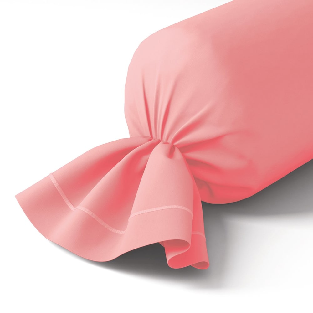 Taie de traversin coton pivoine 43x210 cm — vue 3