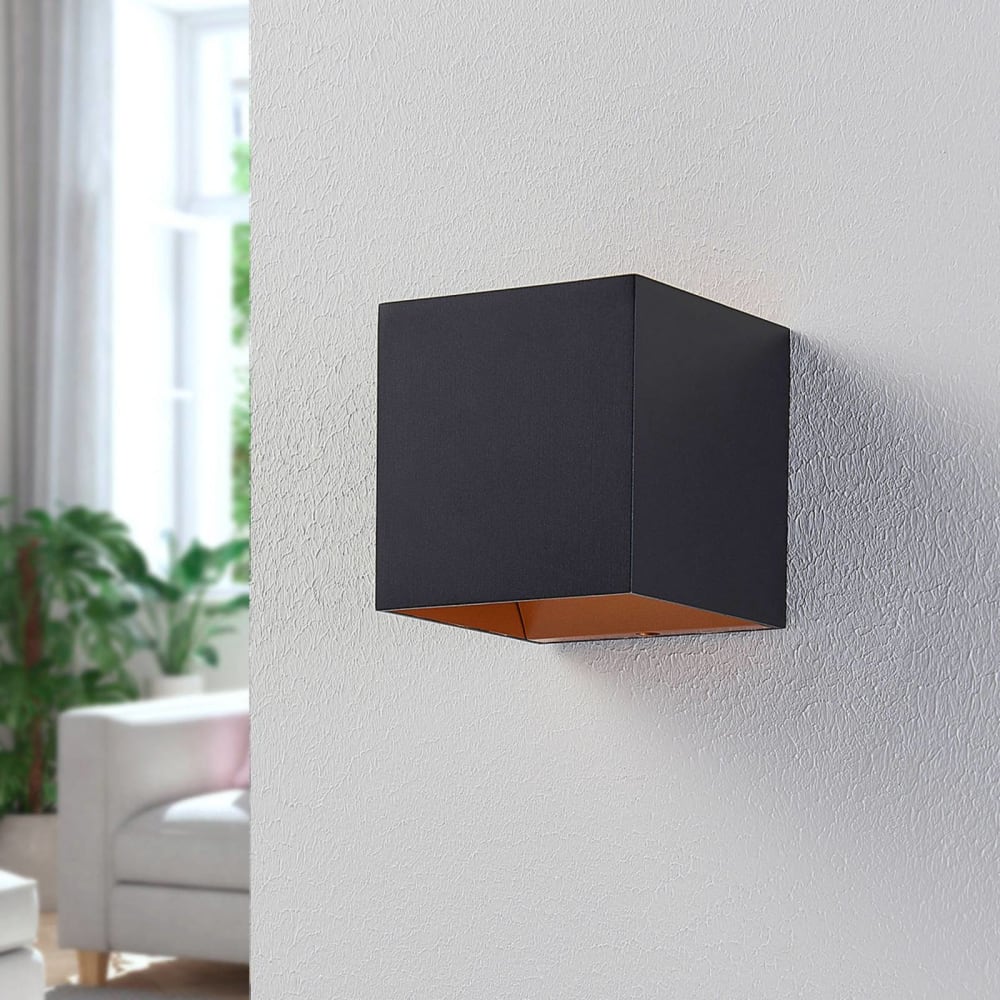 Applique murale led en aluminium noir - Maisons du Monde