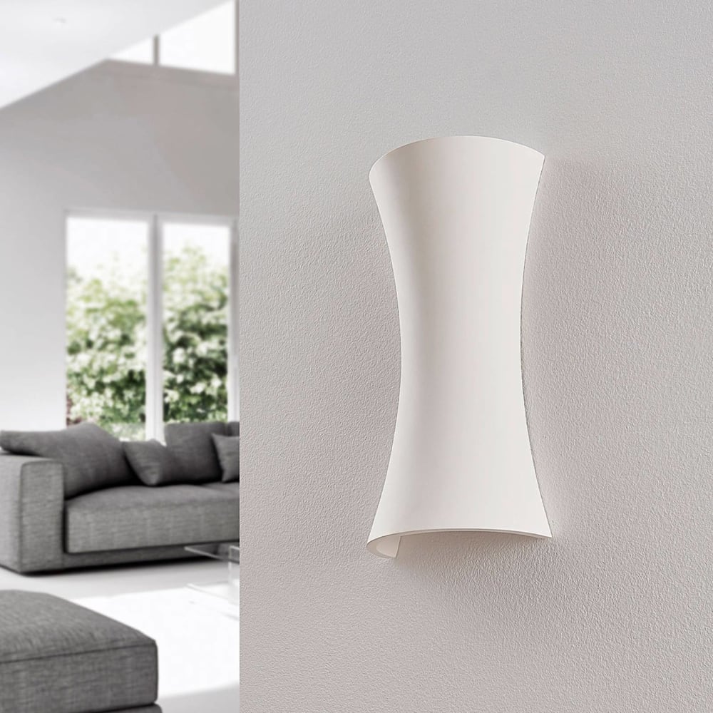Applique murale en plâtre / terre cuite blanc - Maisons du Monde