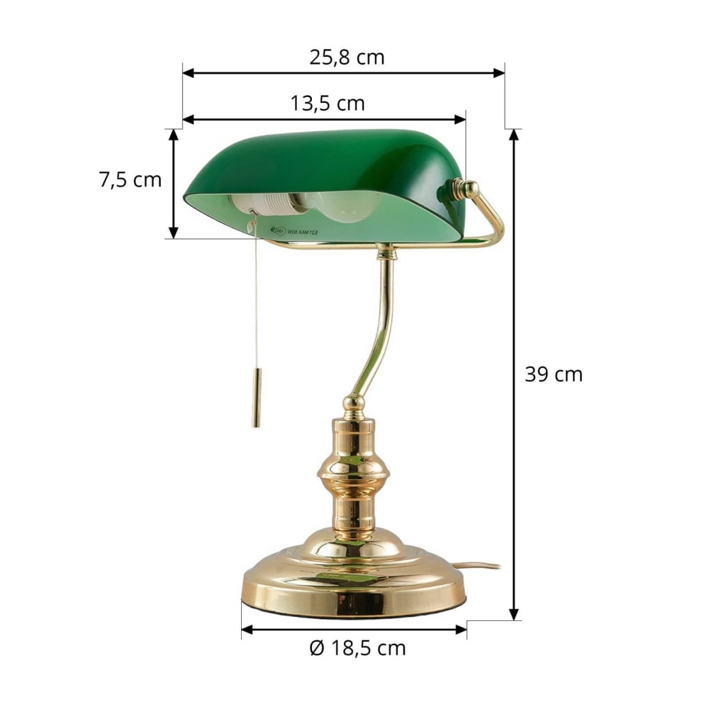 Lampe à poser en métal