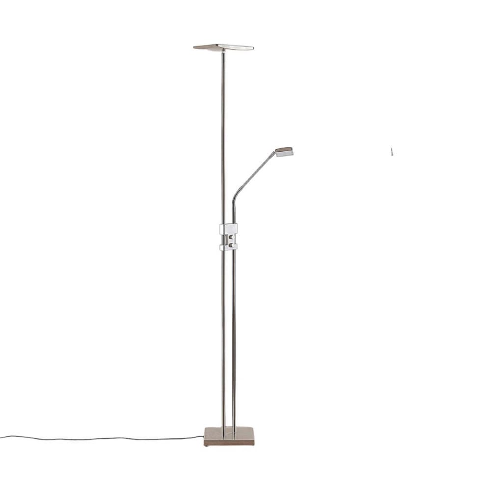 Lampadaire LED en Métal Gris