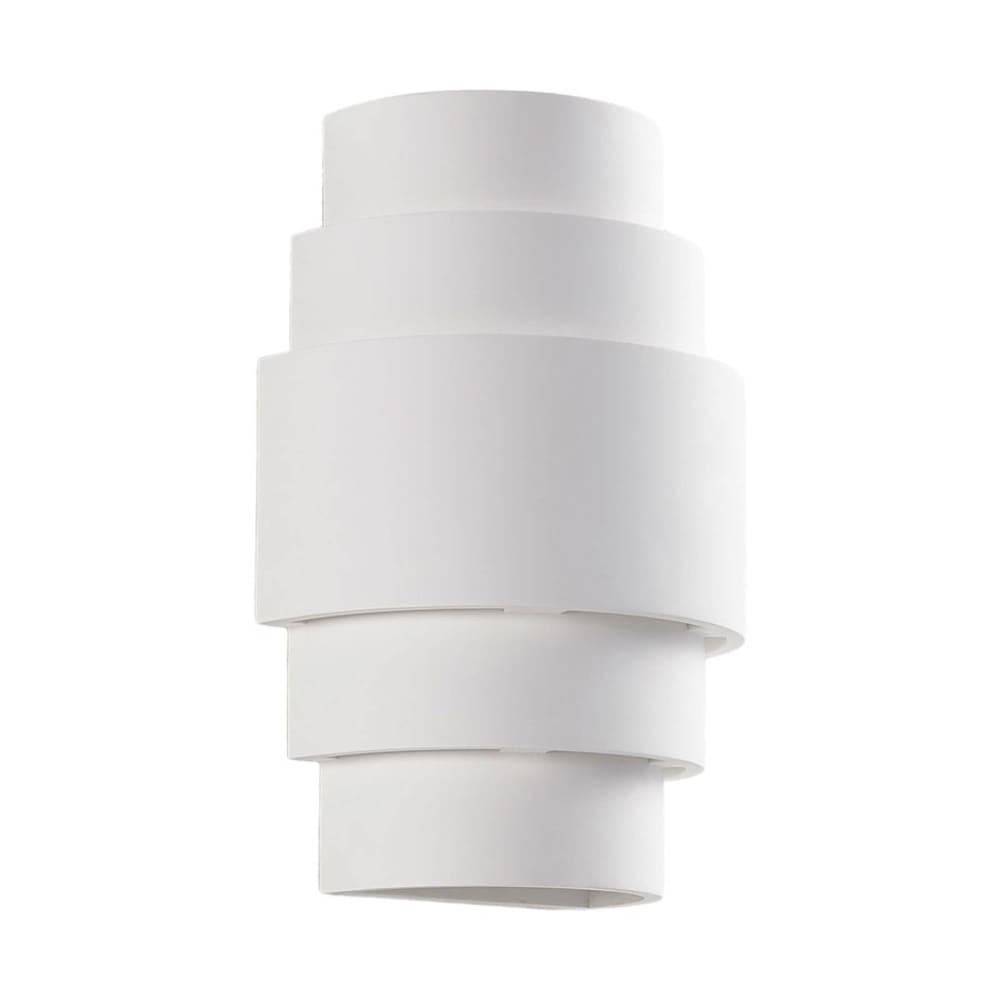 Lindby Wandleuchte, Wandlampe Innen aus Gips/Ton, weiß style modern - Steingut