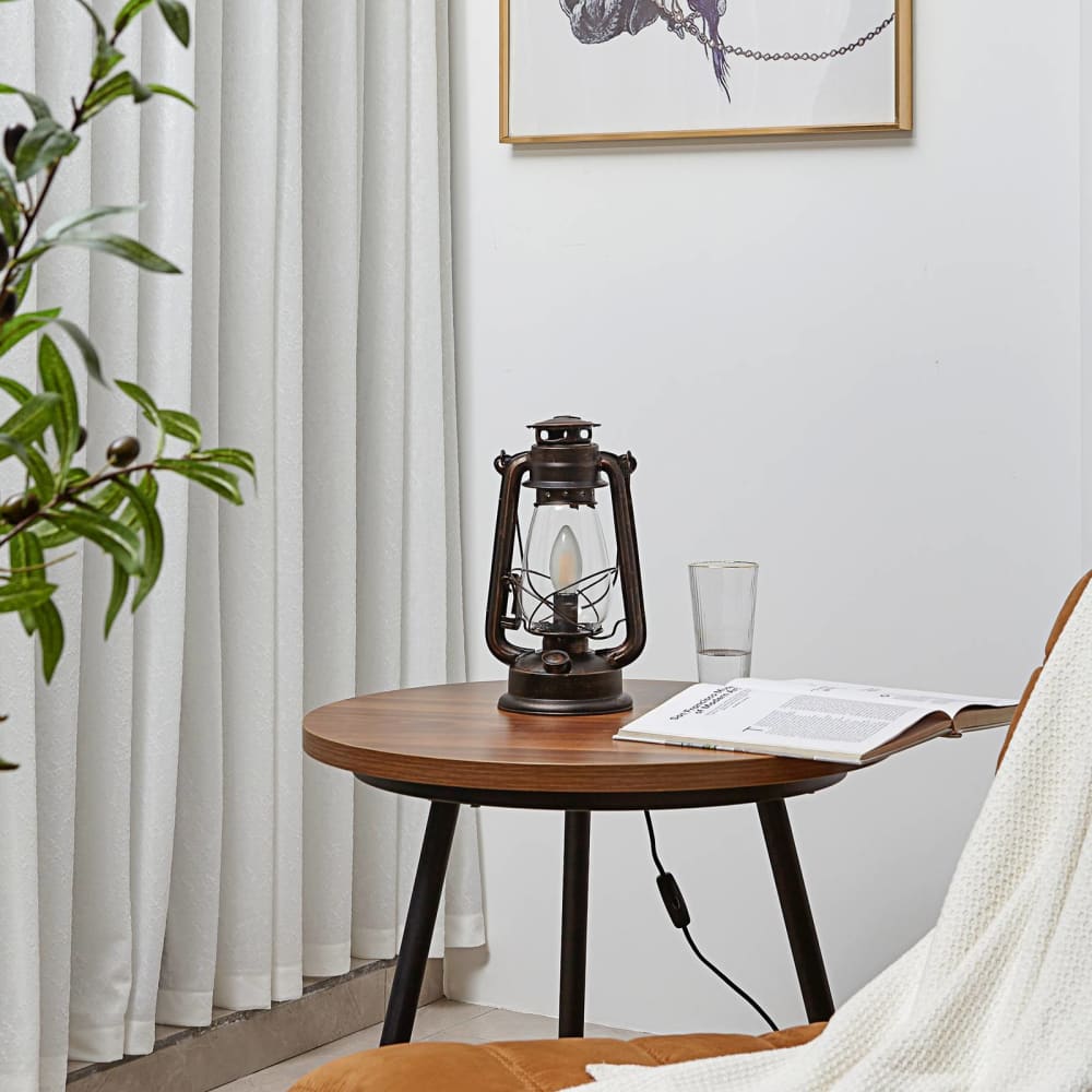 Lampe à poser en métal marron - Maisons du Monde