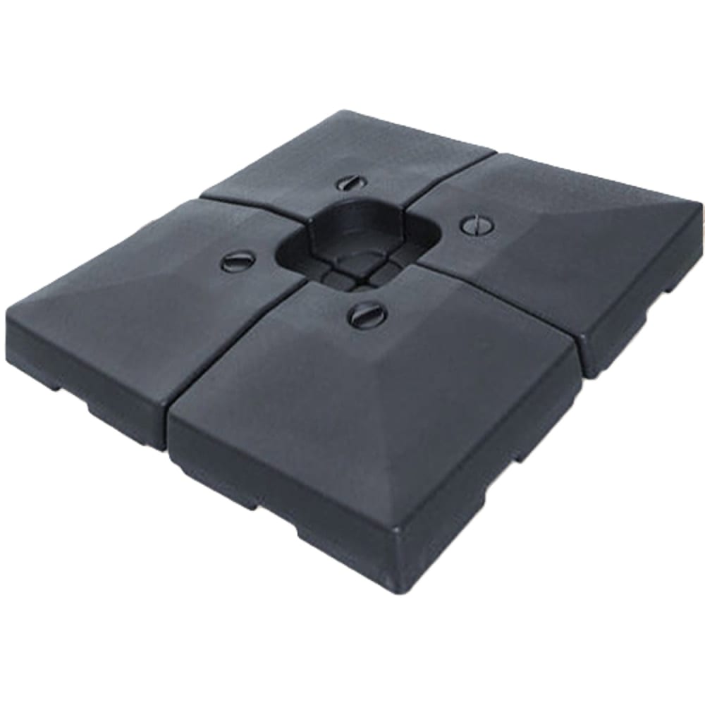 Lot de 4 dalles parasols hdpe