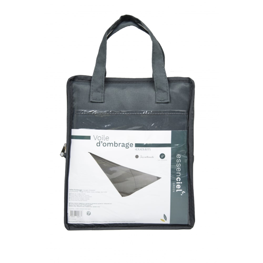 Voile d'ombrage triangle 4x4x4m Gris foncé - Maisons du Monde