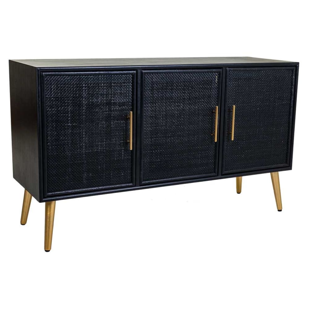 Buffet noir 120x41,5x71h cm
