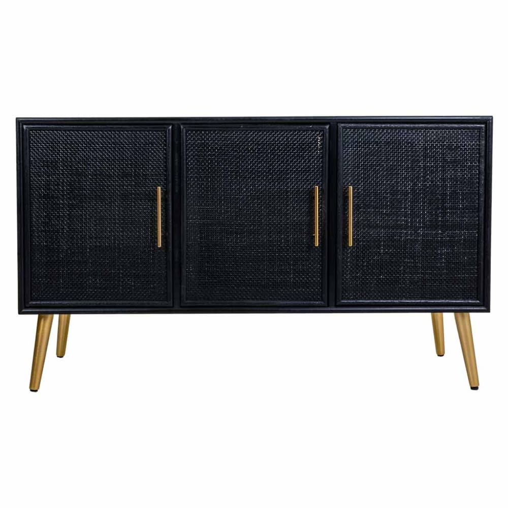 Buffet noir 120x41,5x71h cm