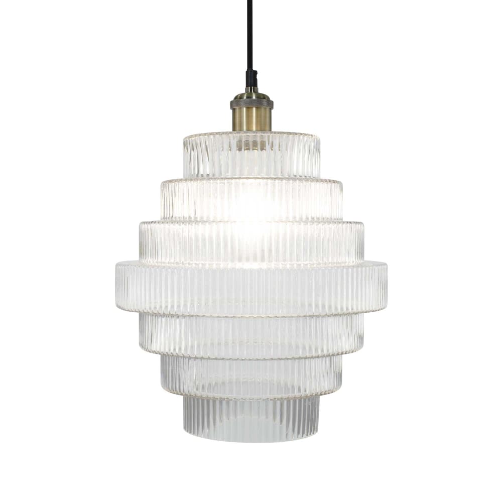 Suspension en verre avec un équipement en cordon textile — vue 4