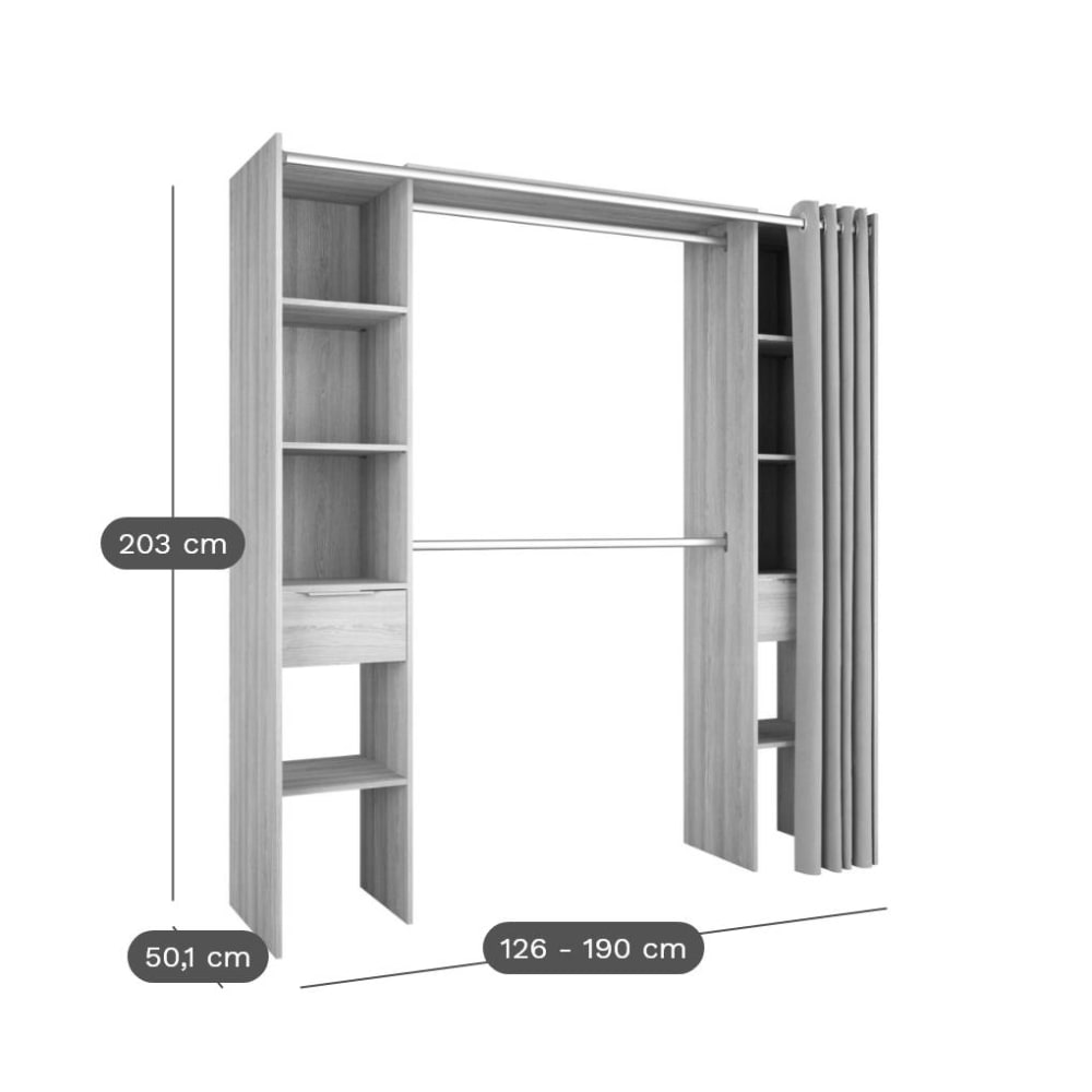 Dressing effet bois clair