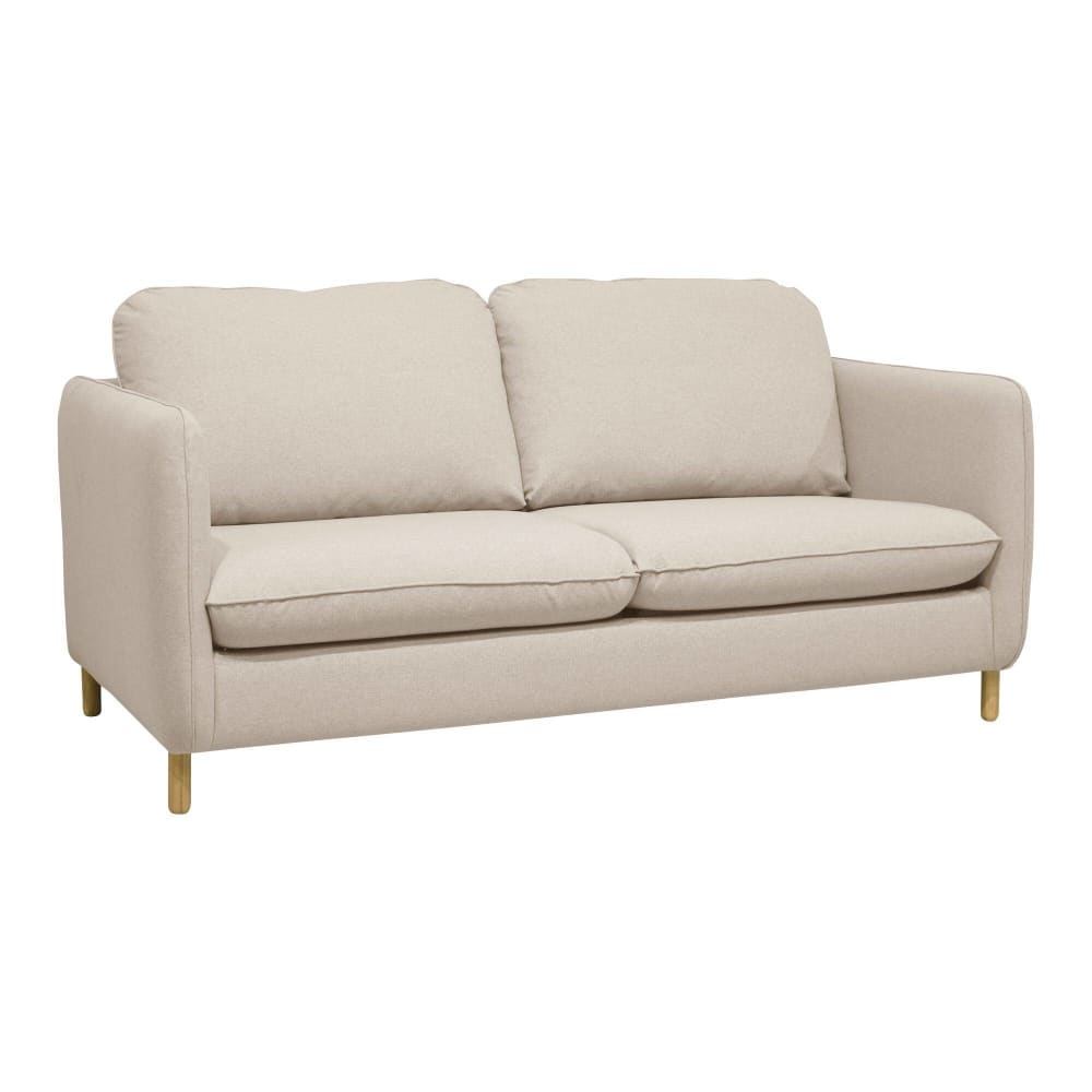 Canapé convertible en tissu lin