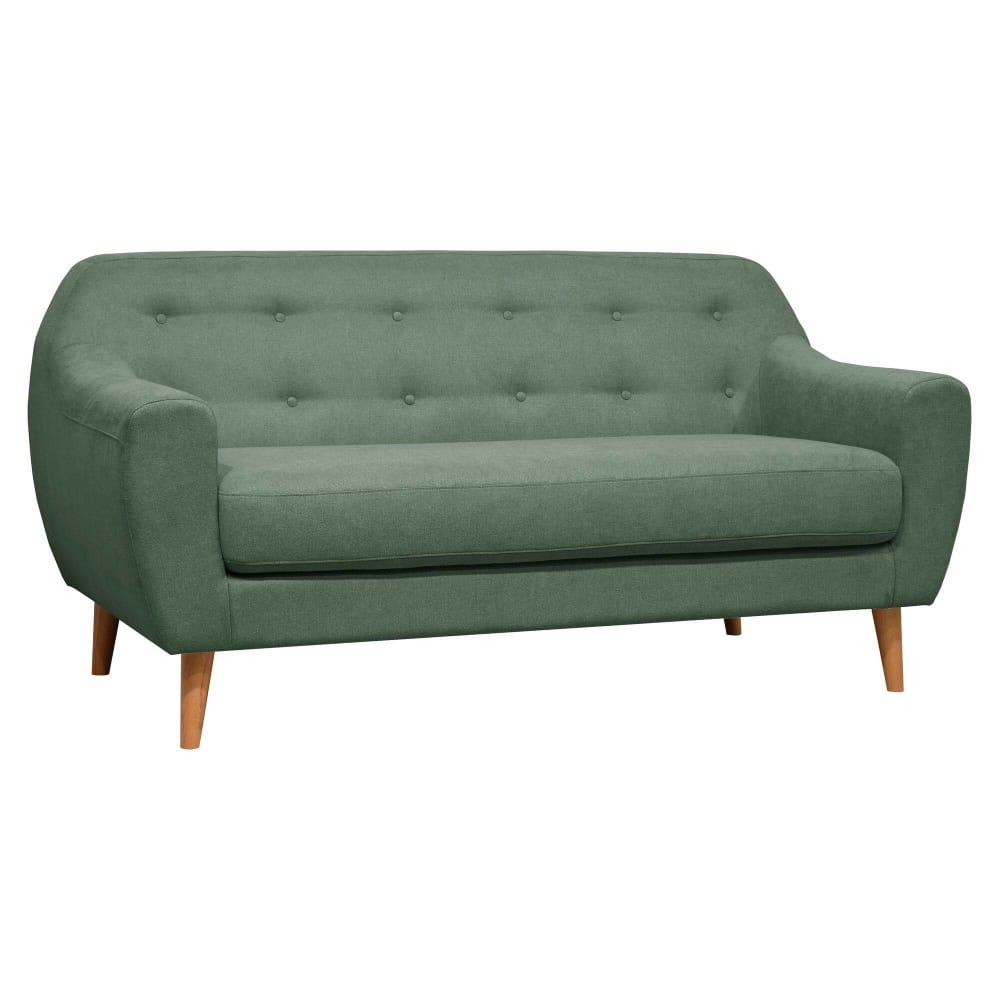 Canapé fixe en tissu 2 places menthe