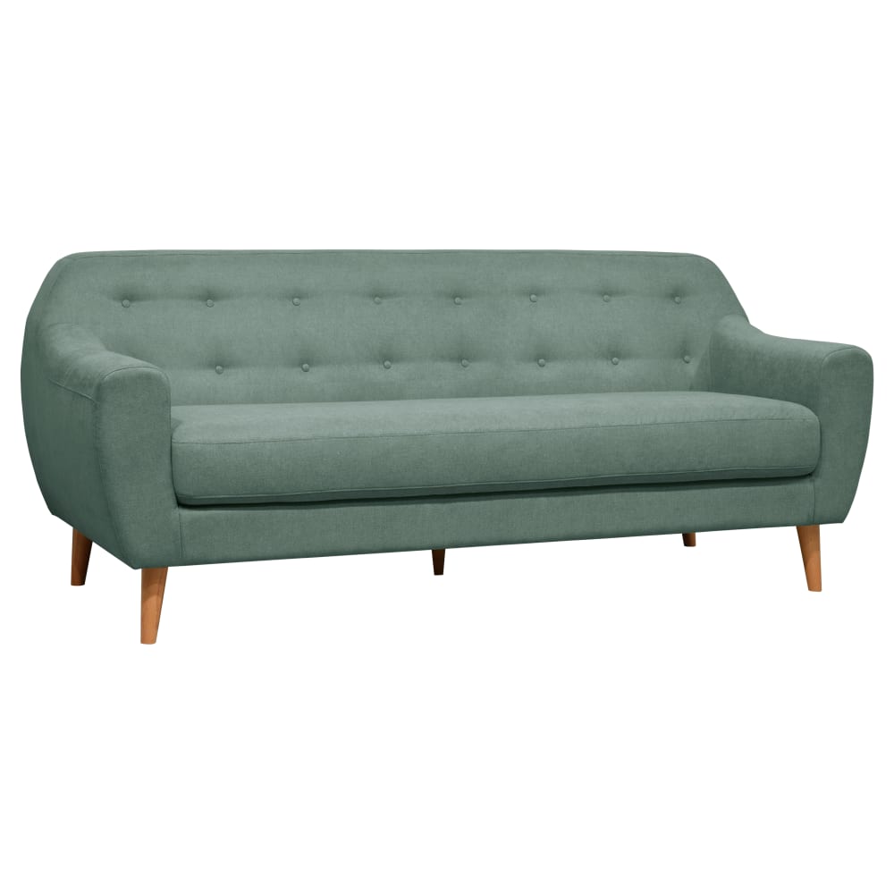 Canapé fixe en tissu 3 places menthe - Maisons du Monde