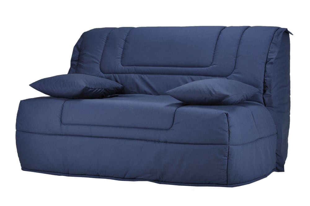 Banquette BZ avec matelas Bultex bleu 140 x 190 cm
