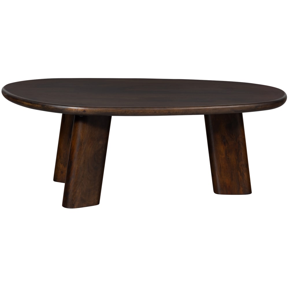 Table basse organique en manguier noyer