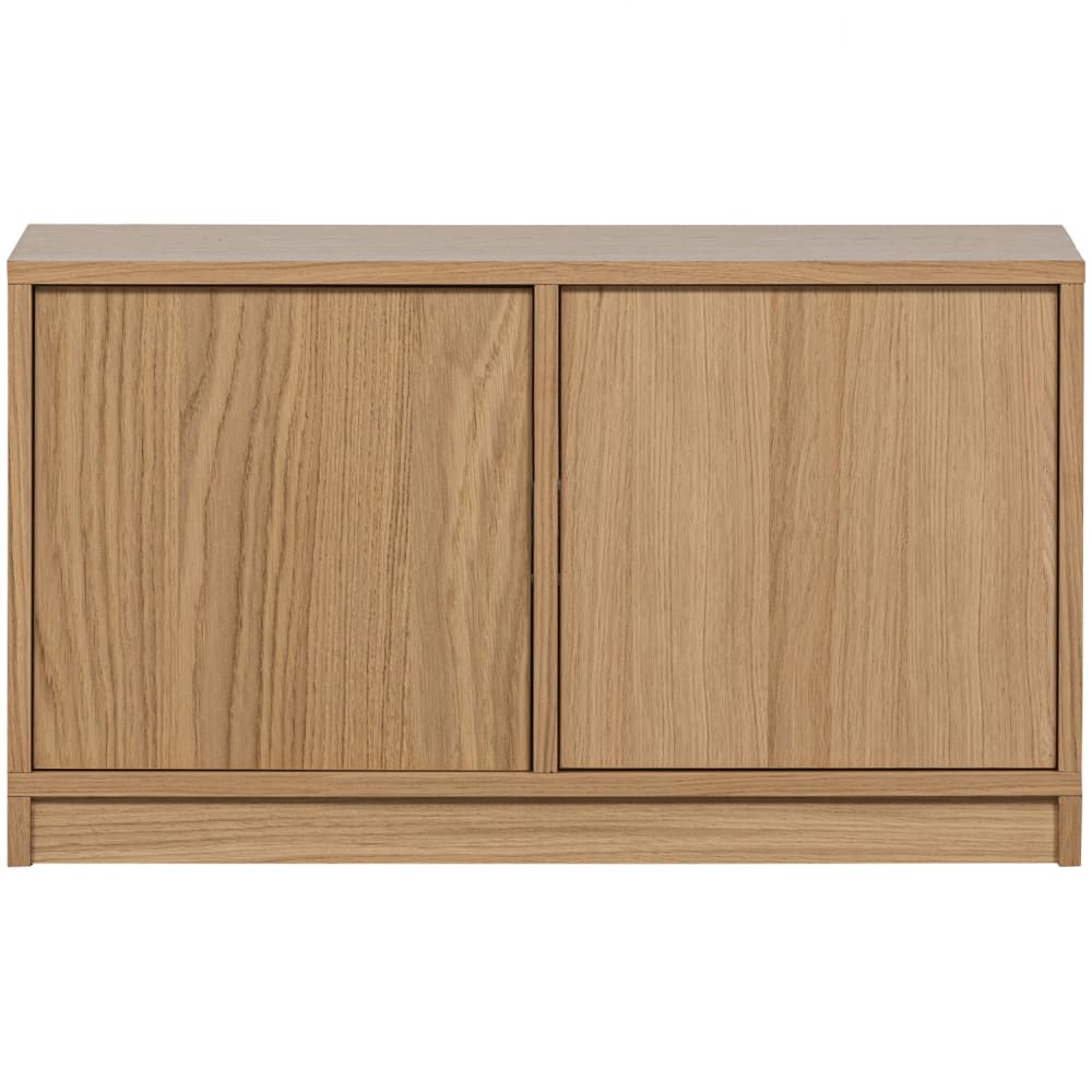 mueble de tv 2 puertas de madera l77cm - madera clara