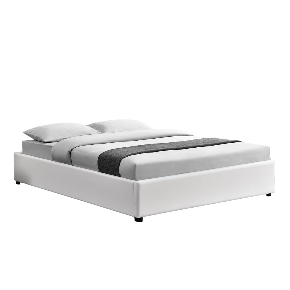 Lit coffre 160 x 200 cm blanc Lit coffre 160 x 200 cm blanc