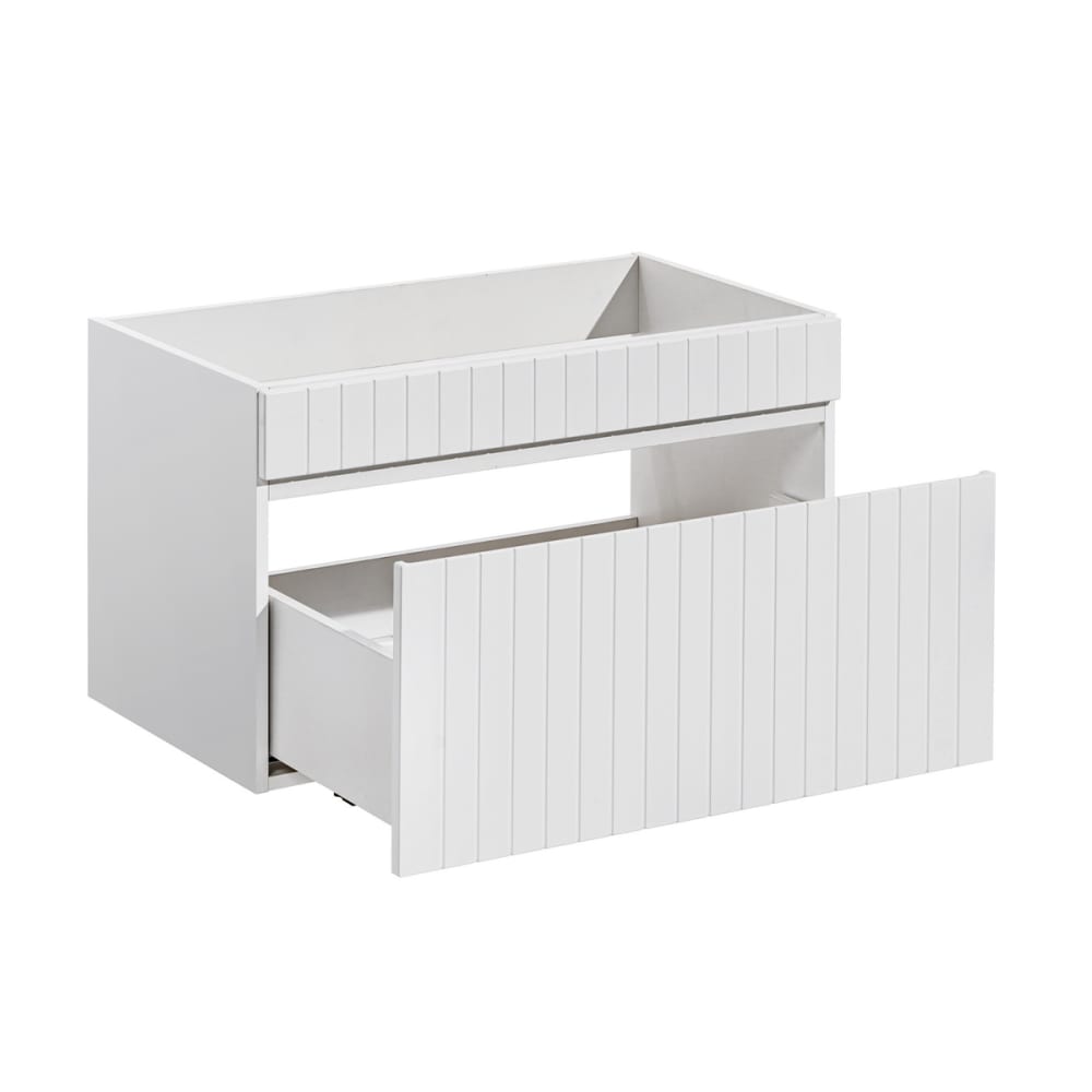 Waschtischunterschrank 80cm Laminierte Platten Weiß - Maisons Du