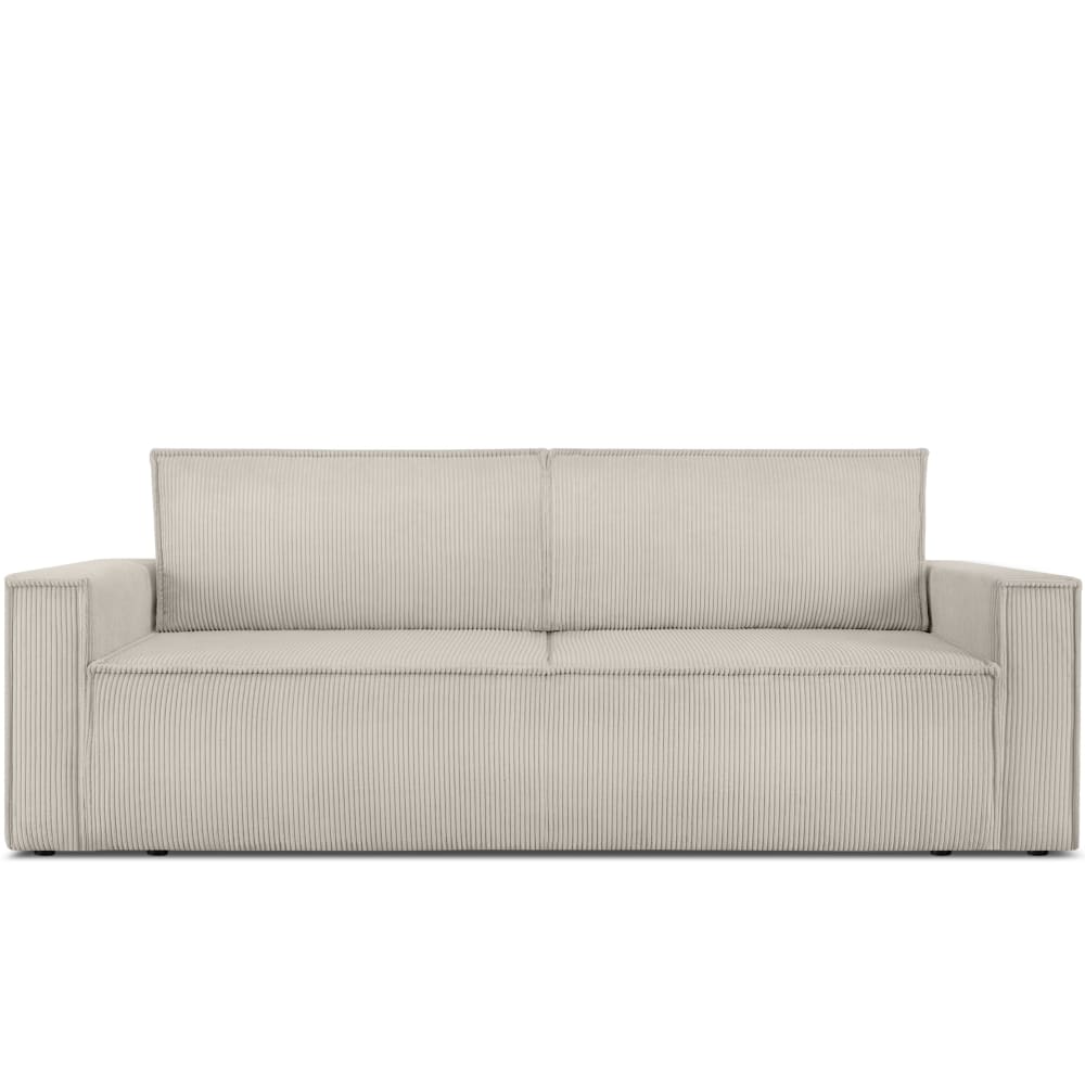 KONSIMO Schlafsofa in Pet Friendly Cord-Stoff, cremefarben style modern Beige Holz