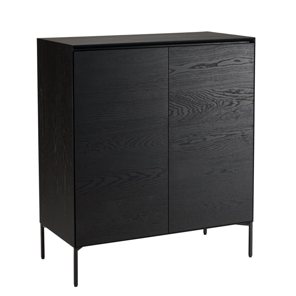 Buffet noir 2 portes