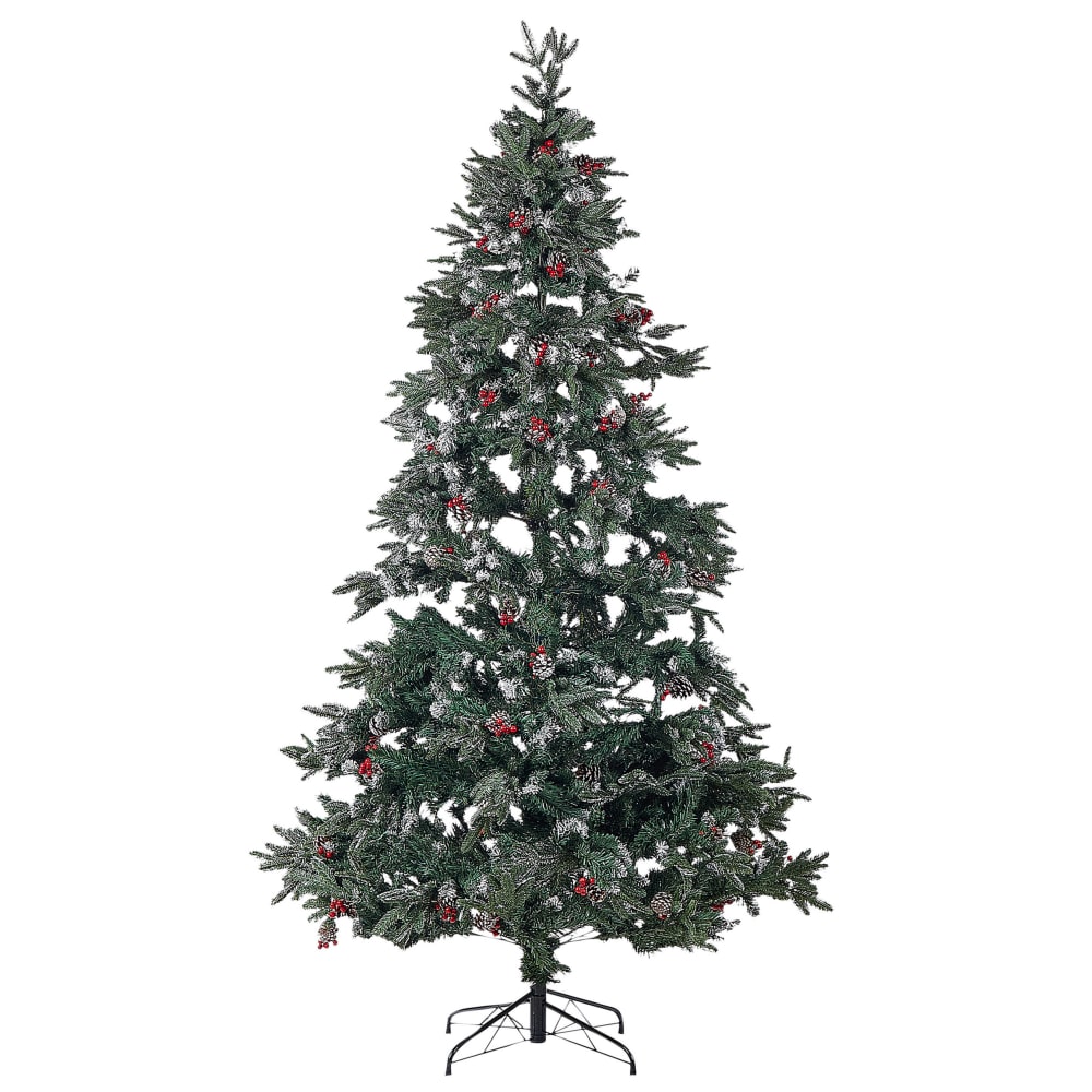KüNstlicher Weihnachtsbaum Mit Schnee Bestreut 240 Cm GrüN