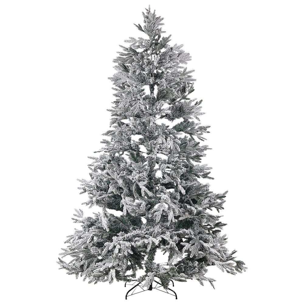 Beliani Künstlicher Weihnachtsbaum schneebedeckt 240 cm weiß style modern - Pvc - Polyvinlychlorid
