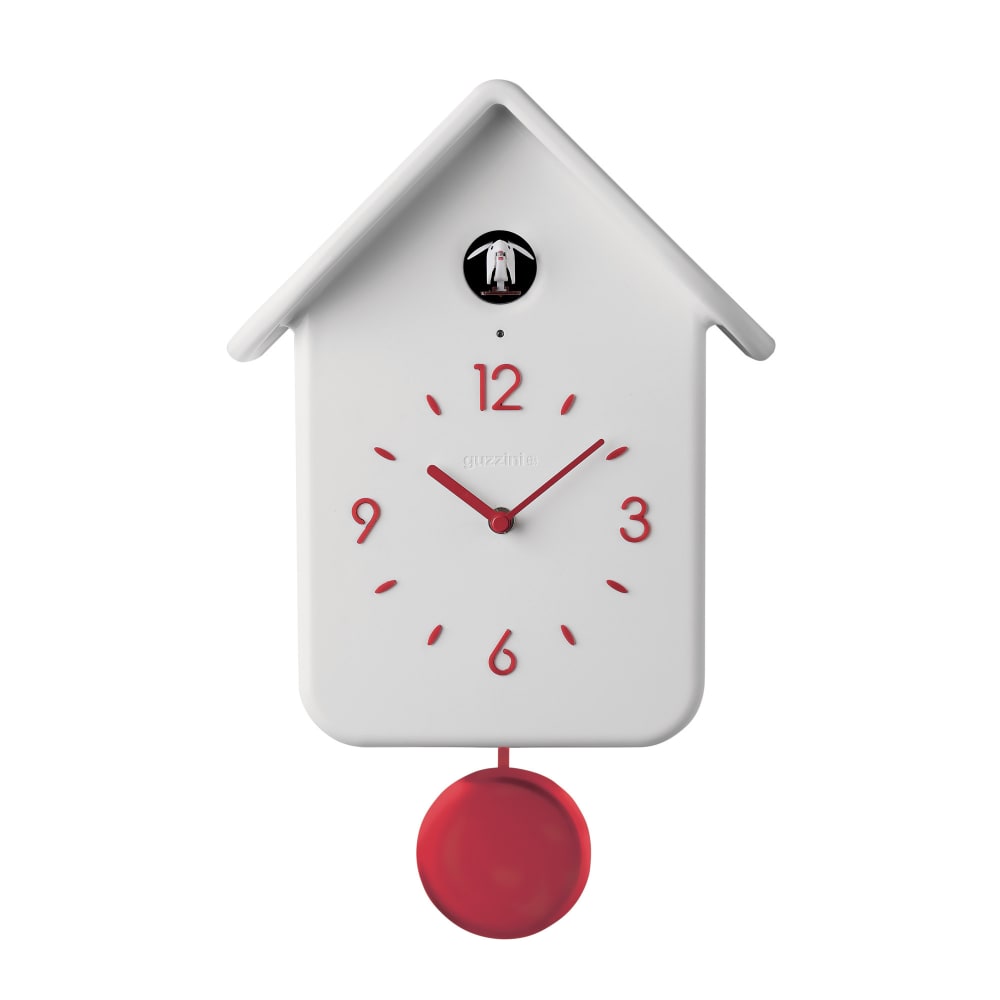 Horloge à coucou blanche - pendule