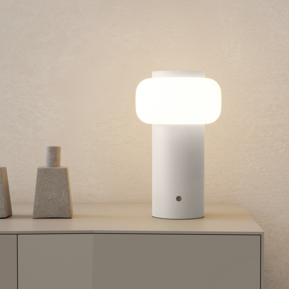 Lampe portable LED extérieur jardin réglable grise 22,5 cm - Maisons du Monde