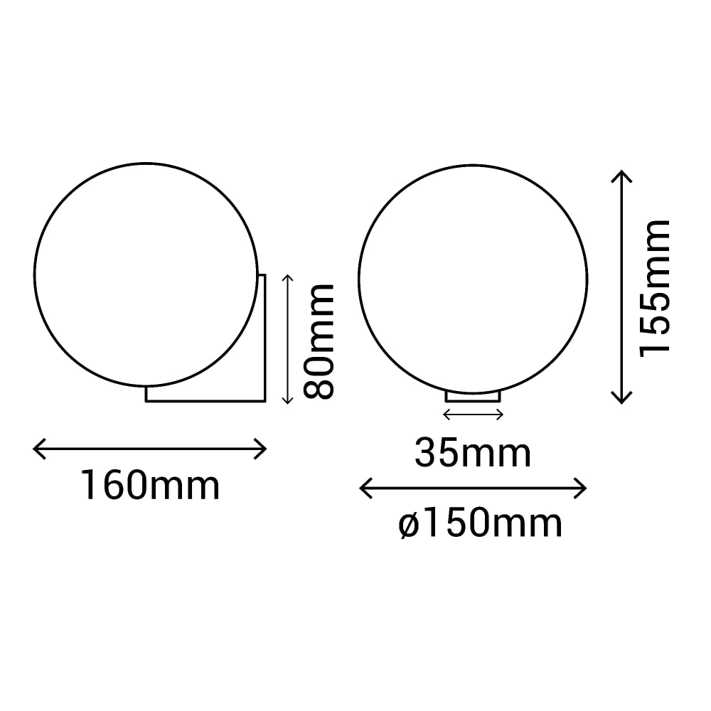 Lampe de table avec base en verre noir brillant — vue 4