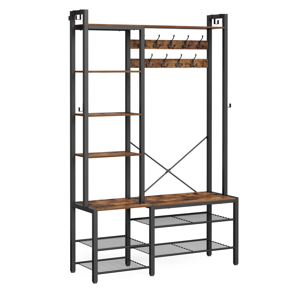 Porte manteau  effet - rustique bois