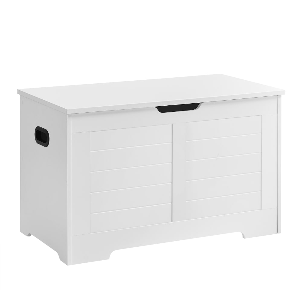 Banc de rangement style maison de campagne avec double blanc