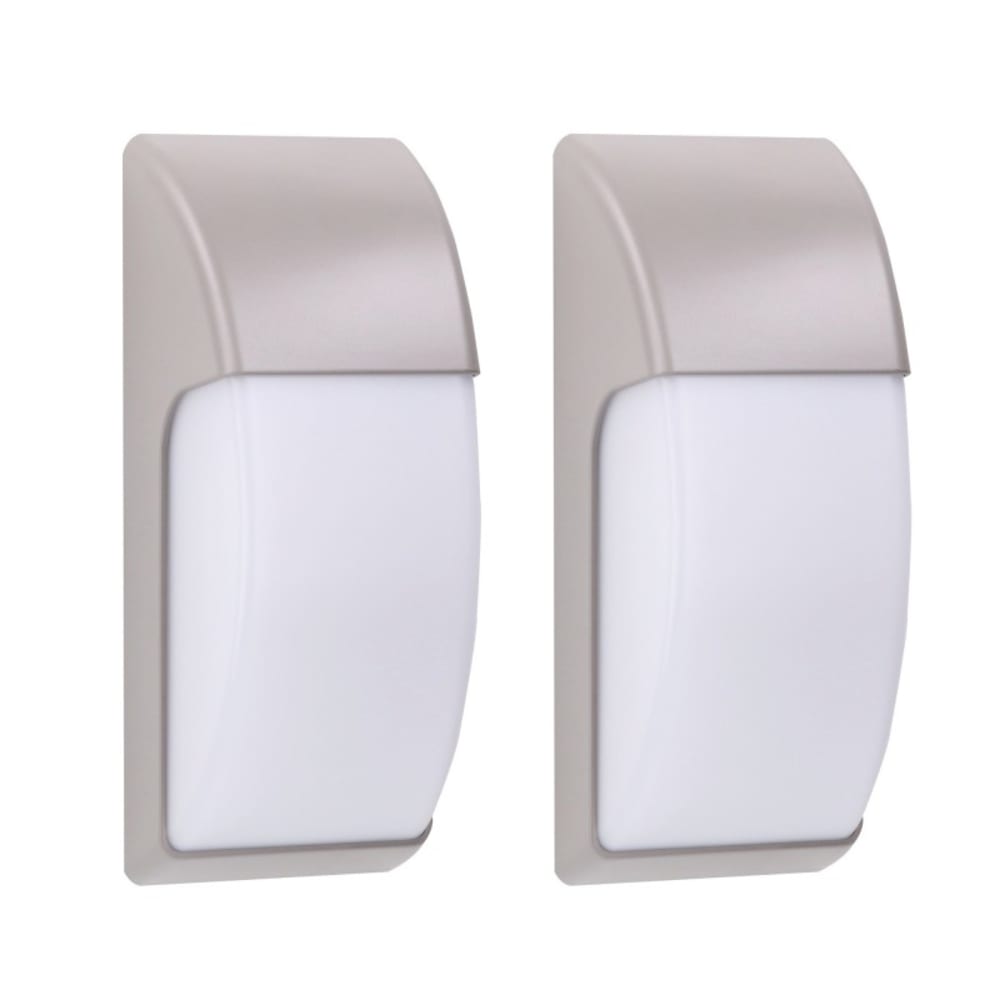 Applique Murale Extérieure (2 pcs) Ampoule E27 Jardin IP65 Gris Area