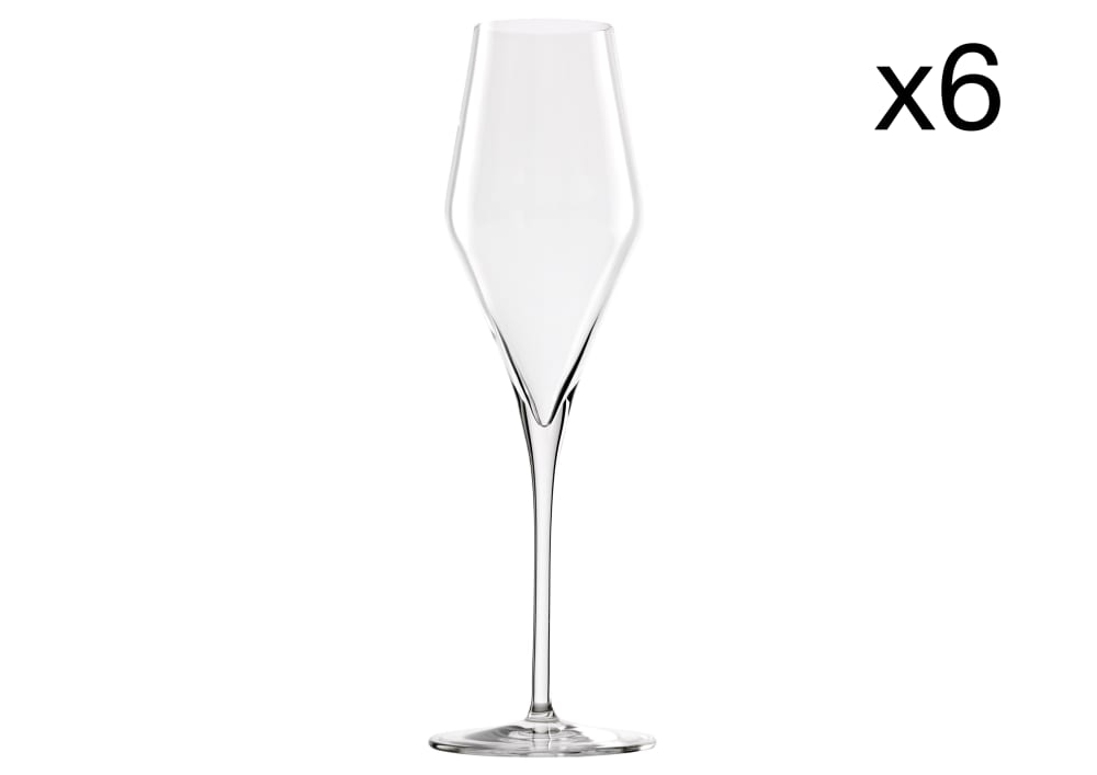 Stolzle lot de 6 Verres à champagne en Cristallin,transparent, 29 cl - Verre