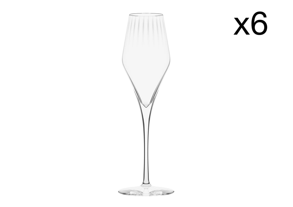 Lot de 6 verres à champagne