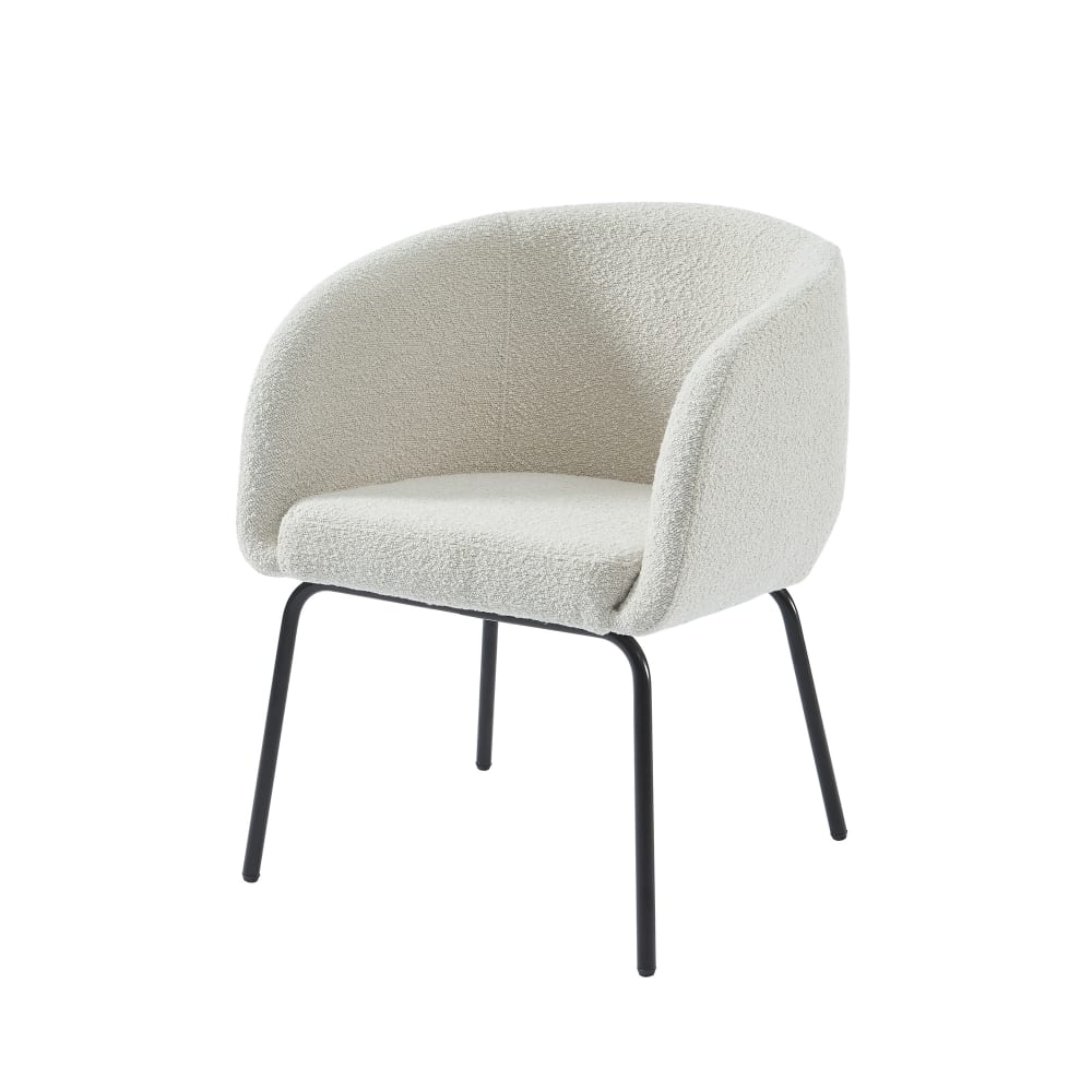 fauteuil  en tissu bouclette