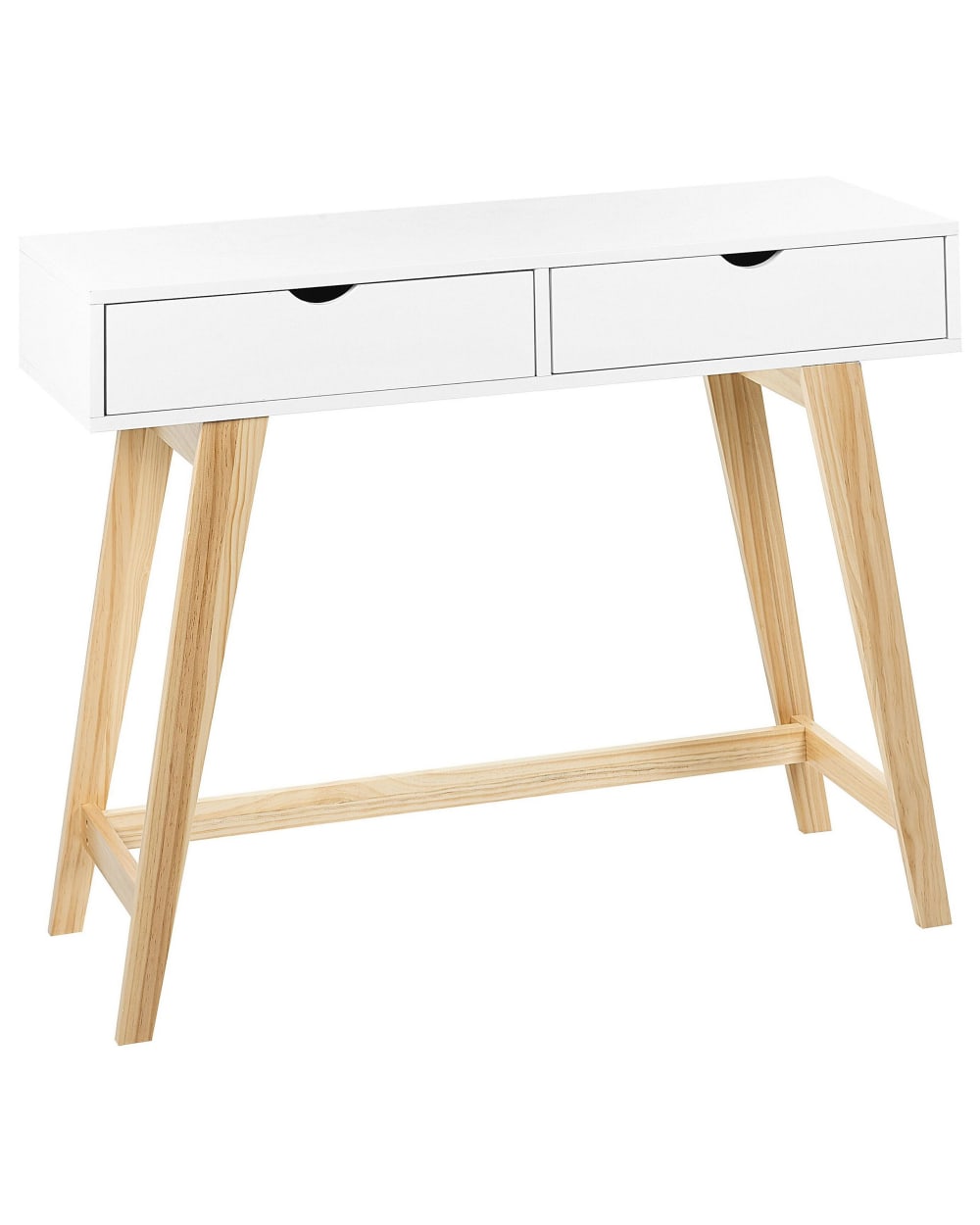 Beliani Konsolentisch aus Mdf-platte, weiß style modern - Spanplatte