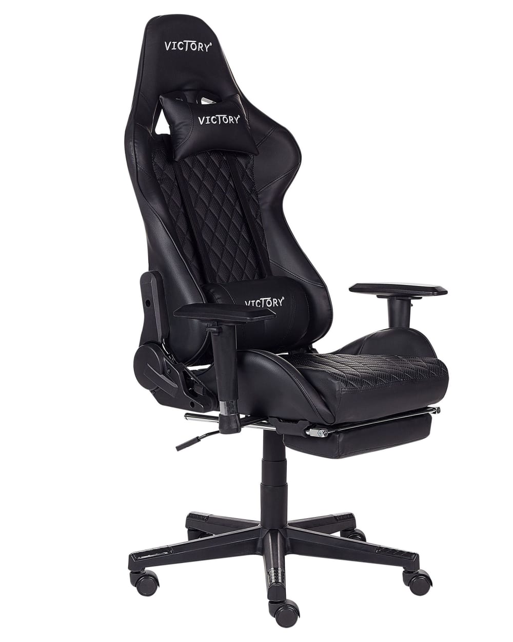 Beliani Gaming Stuhl aus Kunstleder 124-132 cm, schwarz style modern - Pvc - Polyvinlychlorid