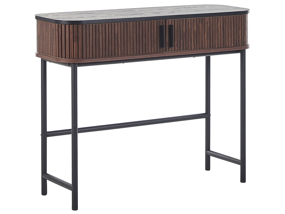Console marron foncé