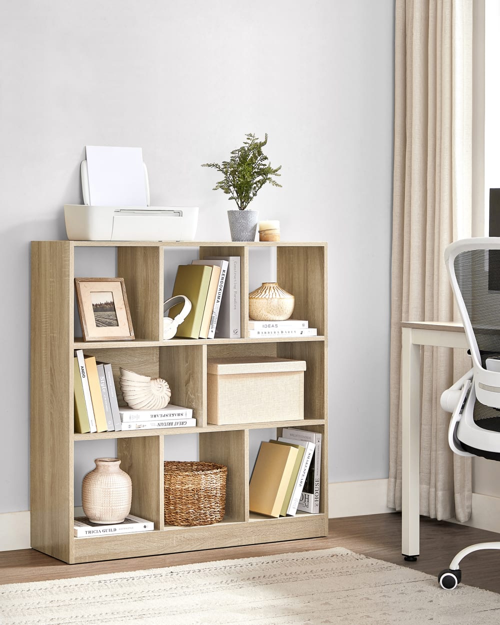 Bibliothèque de rangement cube avec 8 casiers 97.5 x 30 x 100.5 cm - Maisons du Monde