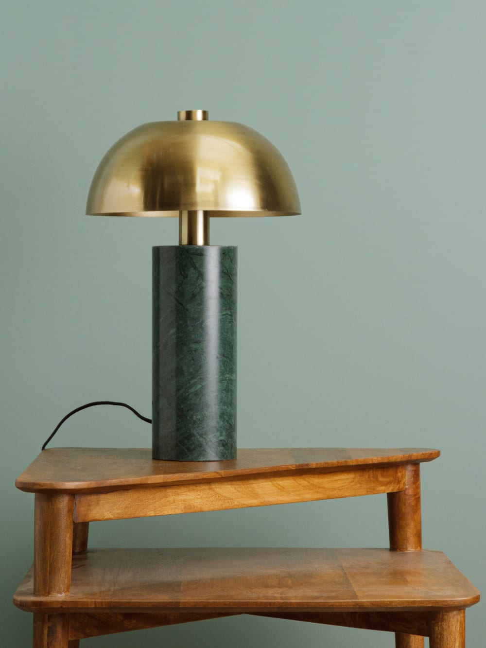 Lampe à poser en marbre vert - Maisons du Monde