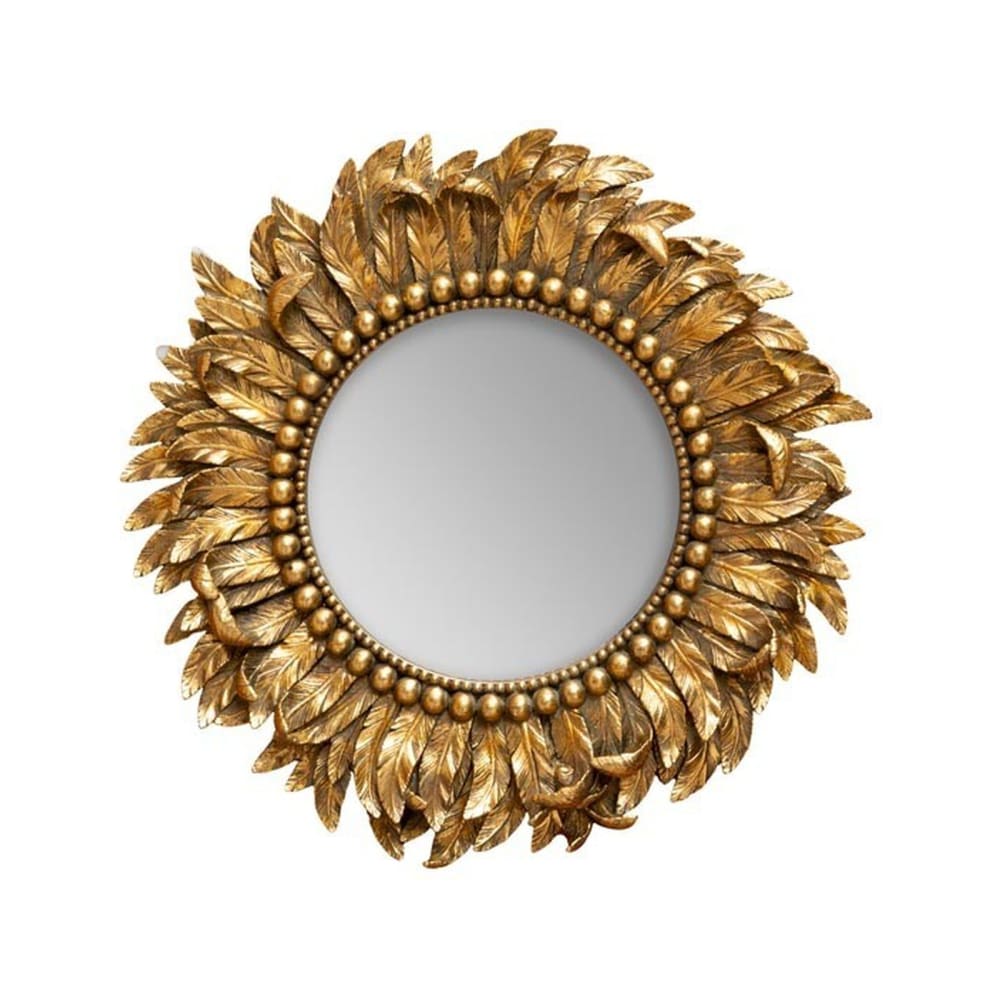 Miroir en résine or
