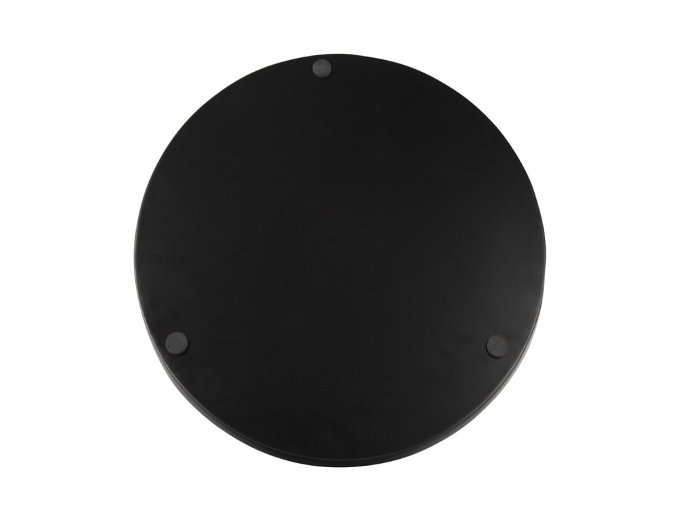 Plateau rond en métal noir 39.5 cm - Maisons du Monde