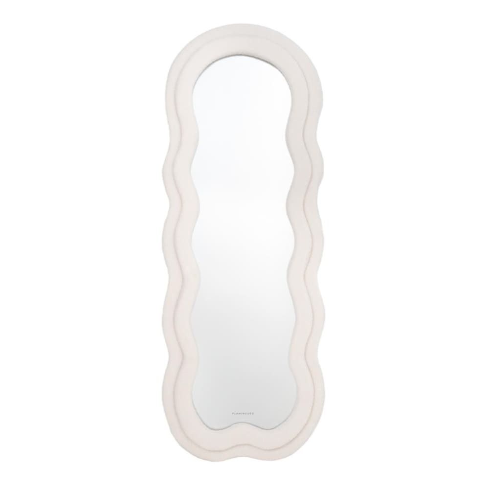 Flamingueo Standspiegel 160x60x4cm Beige Beige Stoff
