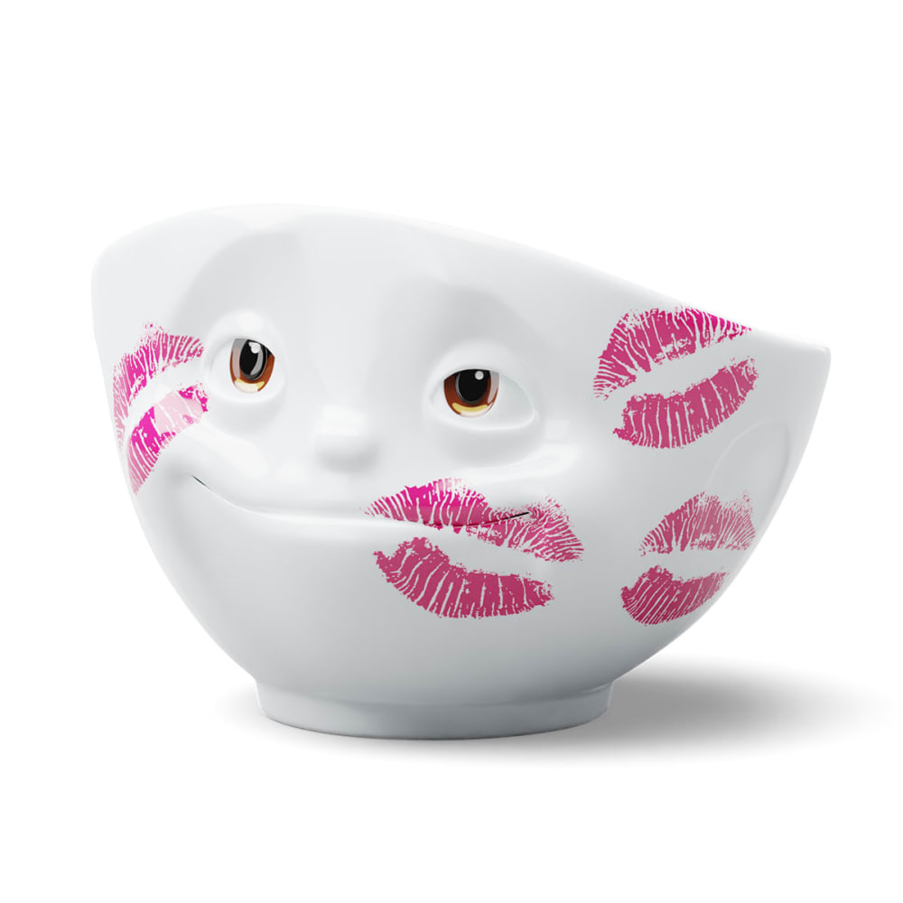 Bol bisous édition limitée en porcelaine blanche 500 ml - Maisons du Monde
