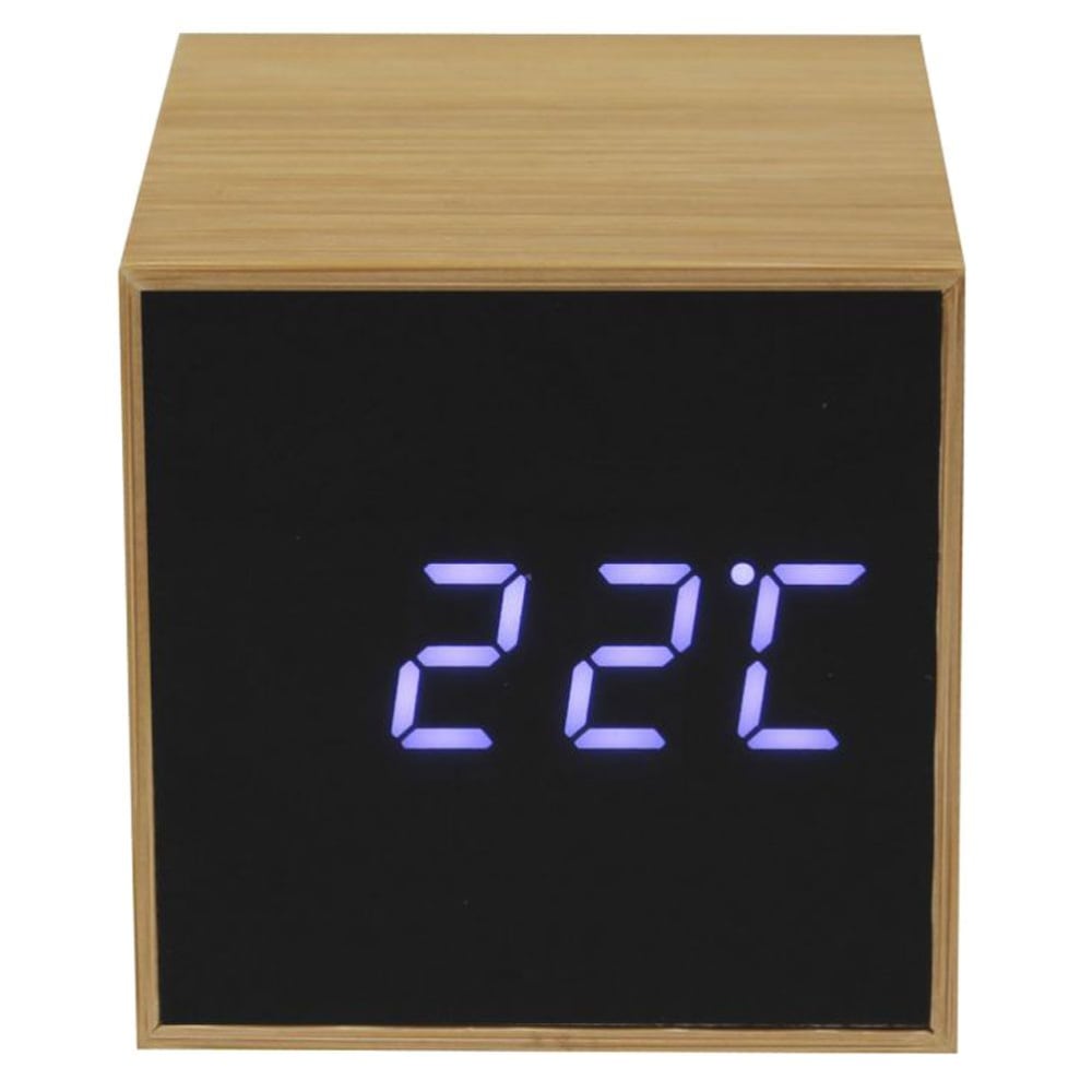 Petit réveil led bambou — vue 3